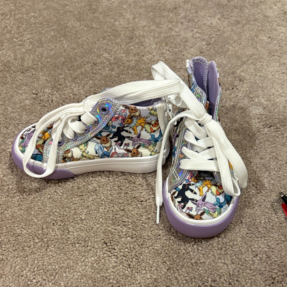 Kids Cartoon Character High-Top Sneakers - Multicolor